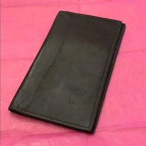 Black leather wallet